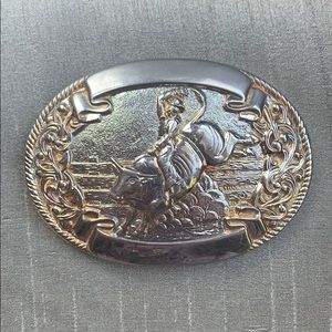 Vintage Chambers Bull Riding Buckle